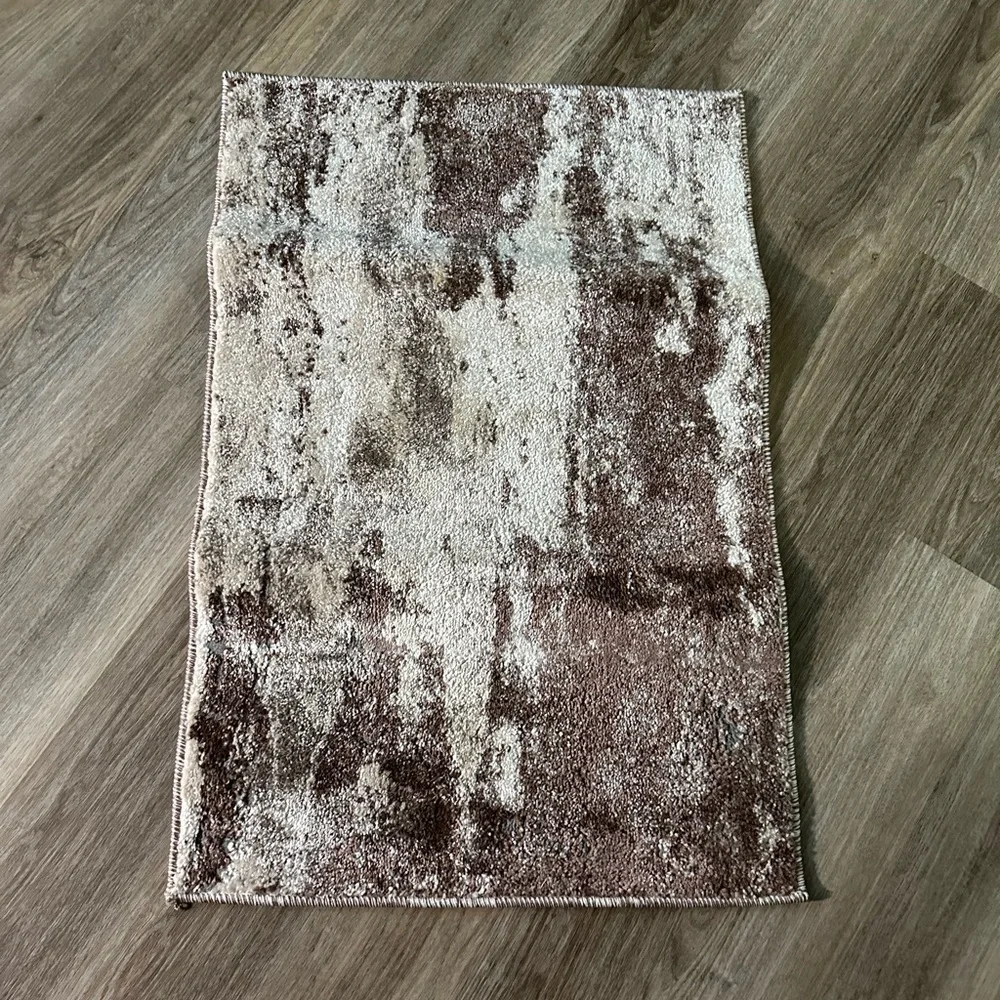 Weavers Brown Modern Abstract Area Rug
